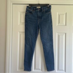 Madewell 10” high rise skinny jeans